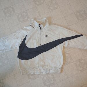 RARE VINTAGE men's Nike big swoosh windbreaker jacket medium